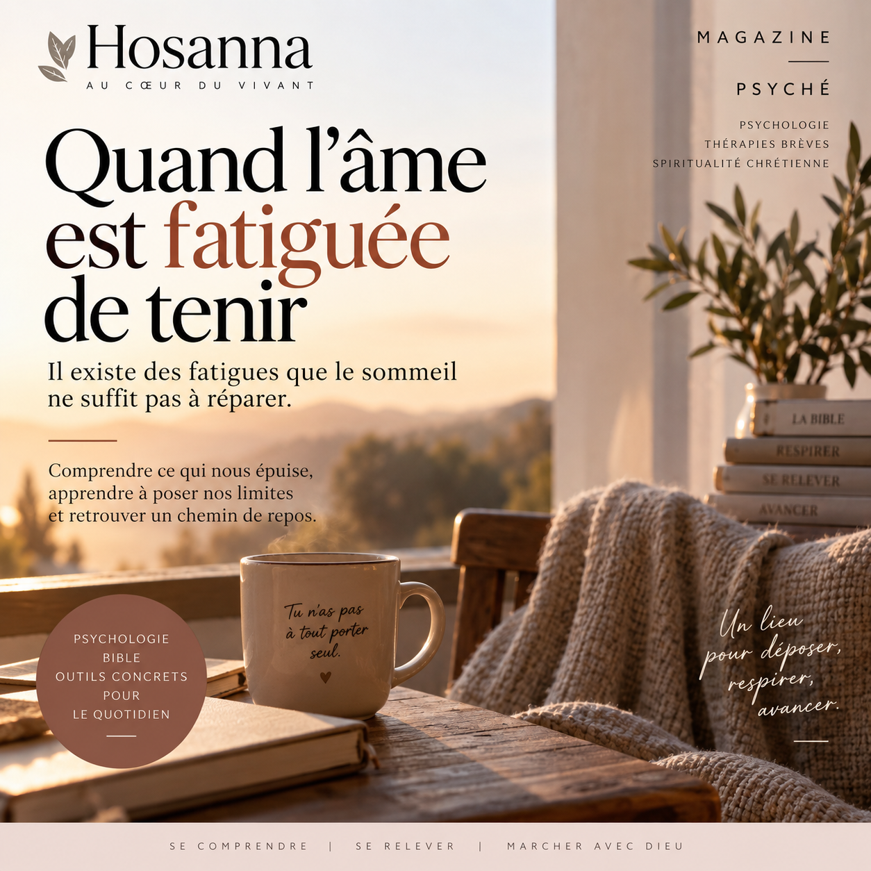 Couverture de l’article Quand l’âme est fatiguée de tenir